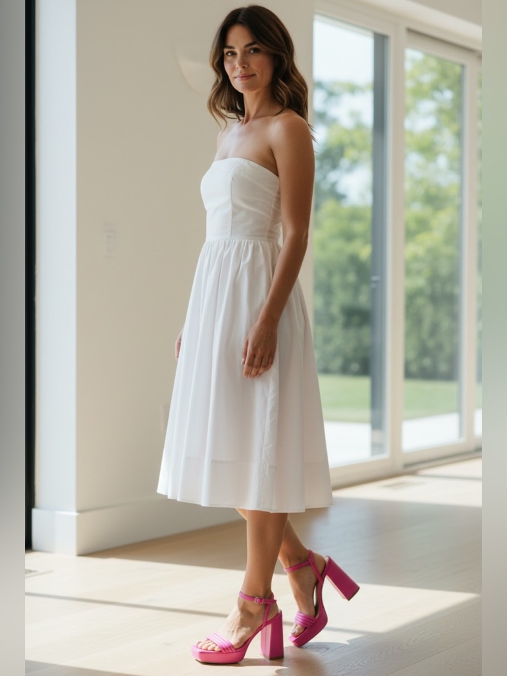 GIANVITO ROSSI Pink Lena Platform High Heel Sandal Size 38.